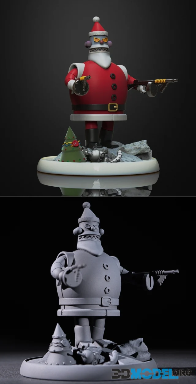 Futurama - Robot Santa – Printable