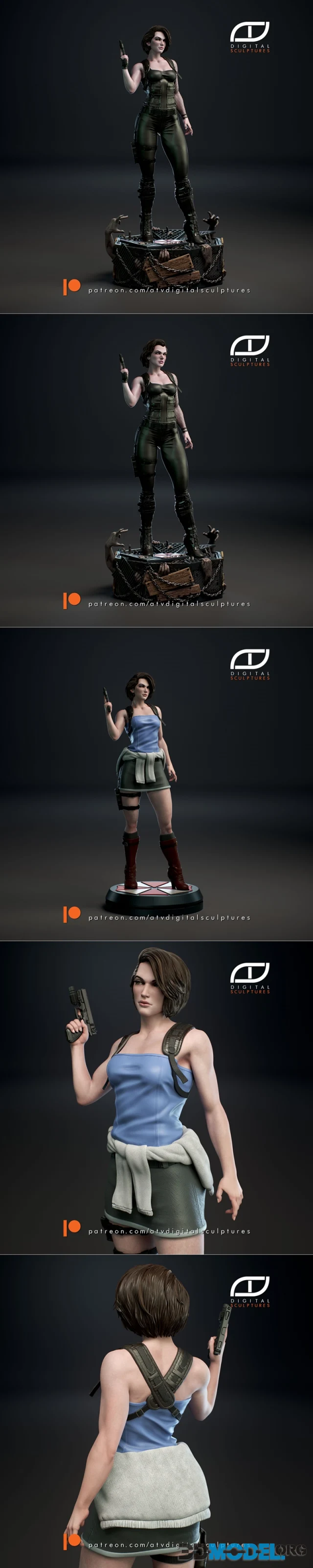 ATV Digital Sculptures - Jill Valentine – Printable