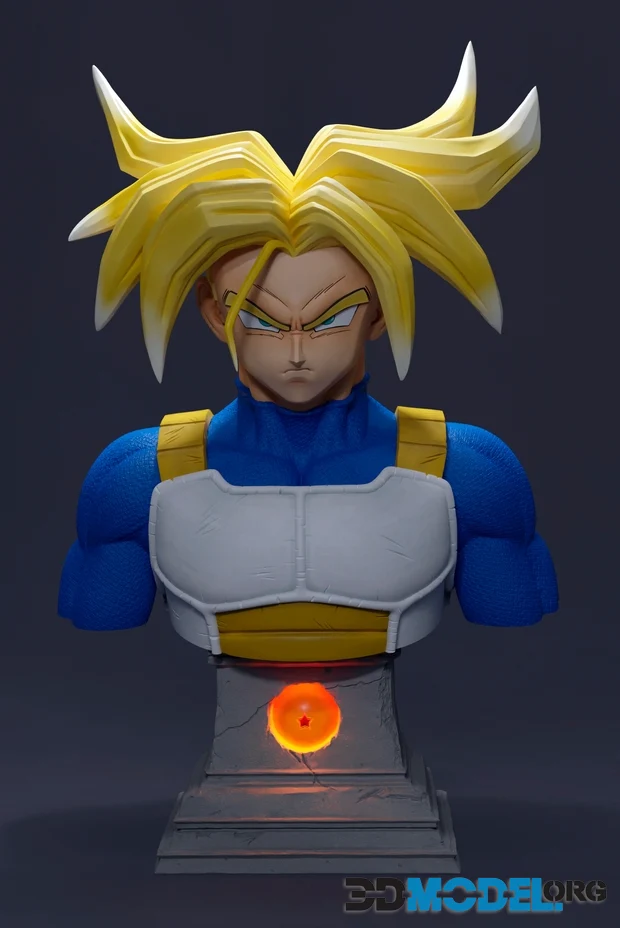 Dragon Ball - Trunks Bust (Carlos VP) – Printable