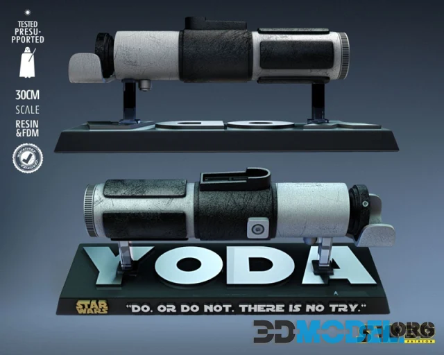 Star Wars - Yoda LightSaber – Printable