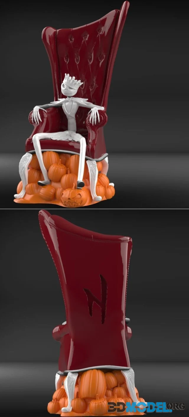 Jack Skelleton on Throne – Printable