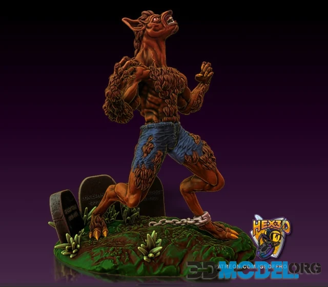 Hex3D - Wolf Man – Printable