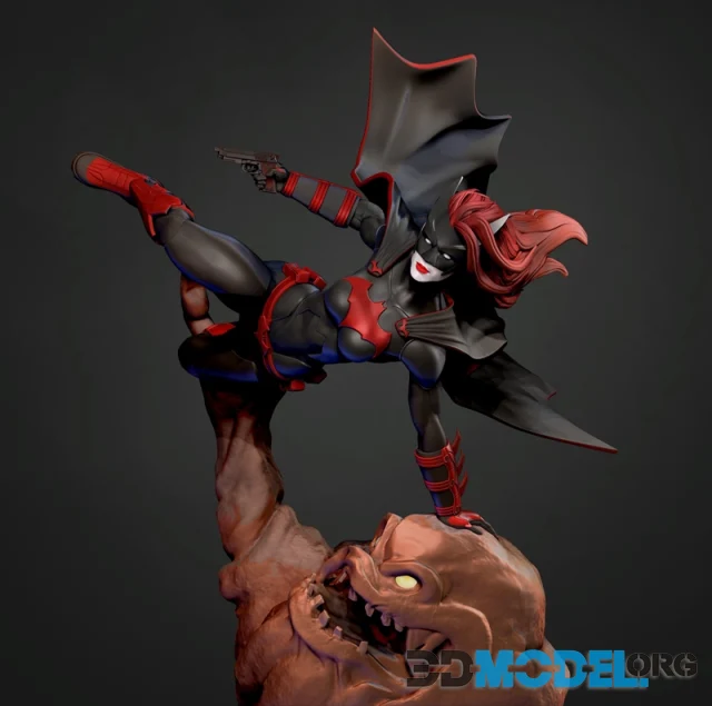 Bat Woman vs Clayface – Printable