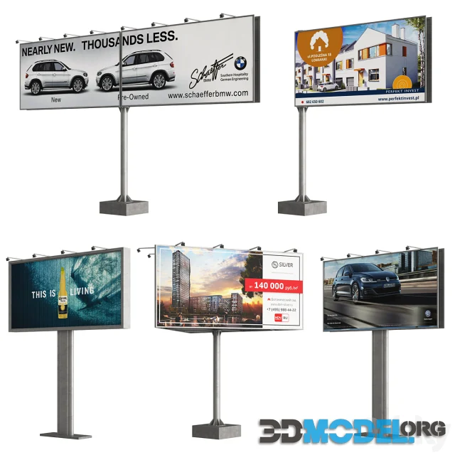 Billboards 3x6 m