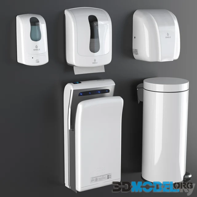 Binele equipment set (hands, white)