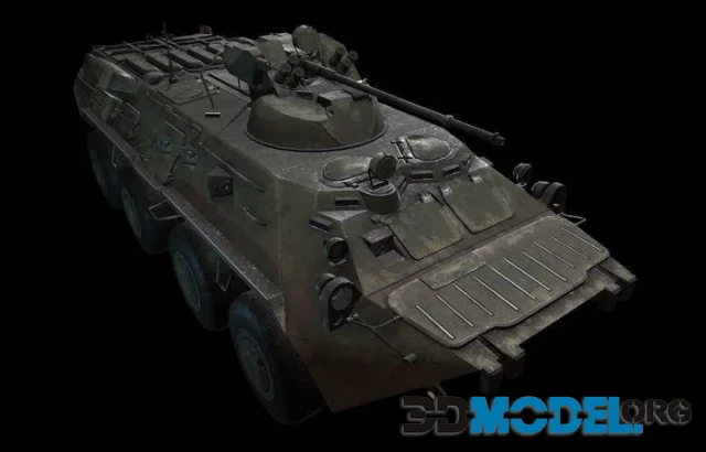 BTR 80a Soviet wheeled armored personnel carrier (PBR)