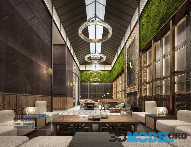 Club House Southeast Asian style (Vray)