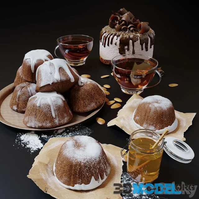 Cupcakes honey and tea