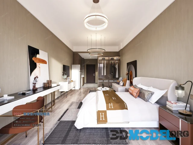 Hotel Suite A001 Modern style Vray (Vray)