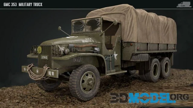 Military Truck gmc 353 World War 2 US truck (PBR)