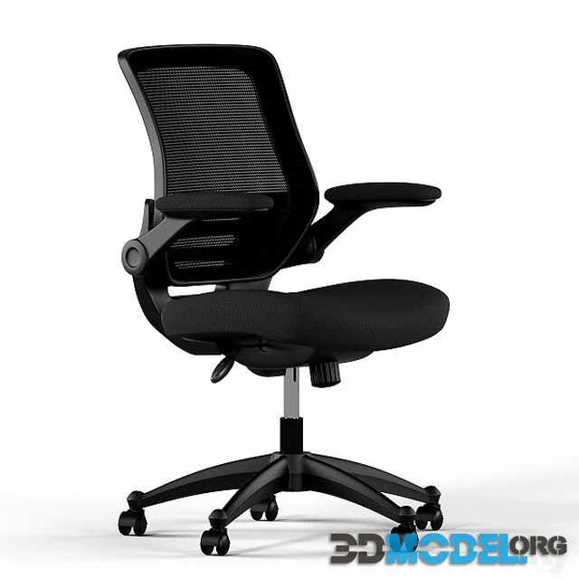 3D Model Modway Black Office Chair   Modway Black Office Chair 0.webp