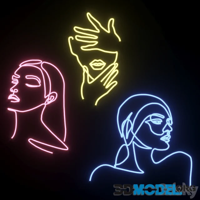 Neon Set 01 Woman