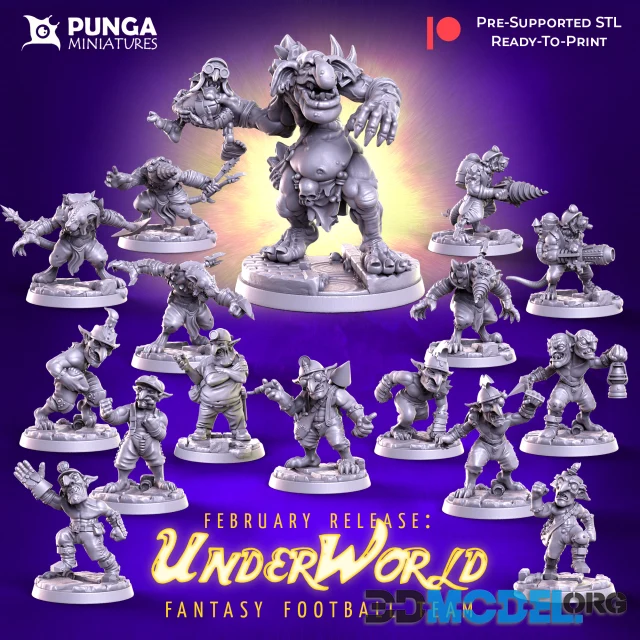 Punga Miniatures – Underworld Team for Fantasy Football February 2021 (Printable)