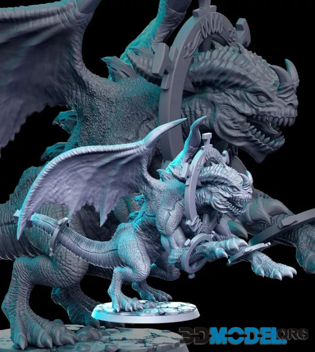 Sanddragon (bound form) (Printable)
