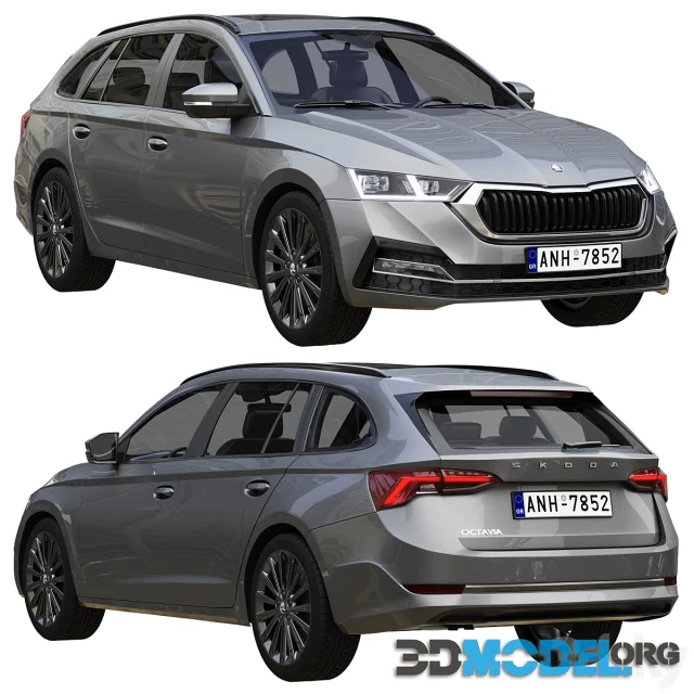 3D Model – Skoda Octavia Combi 2020