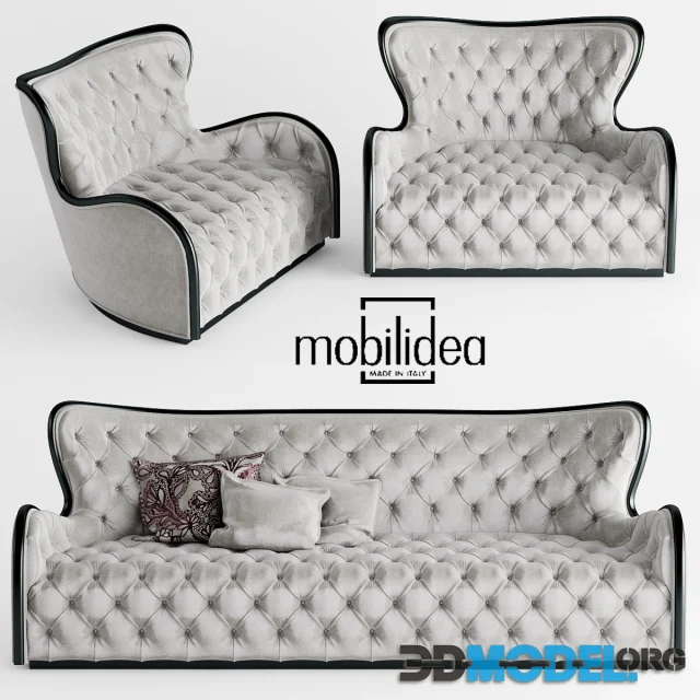 Sofa and chair mobilidea MARGOT DIVANO