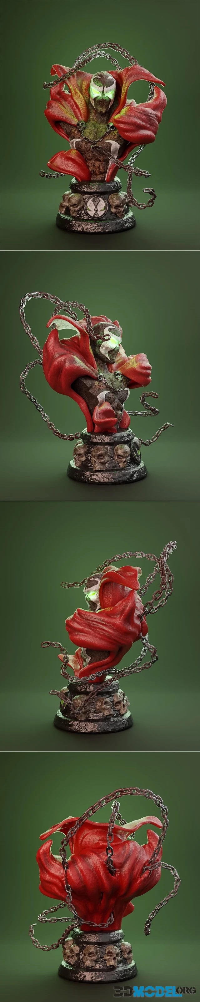 3D Model – Bust Spawn fan art by Inspyre – Printable