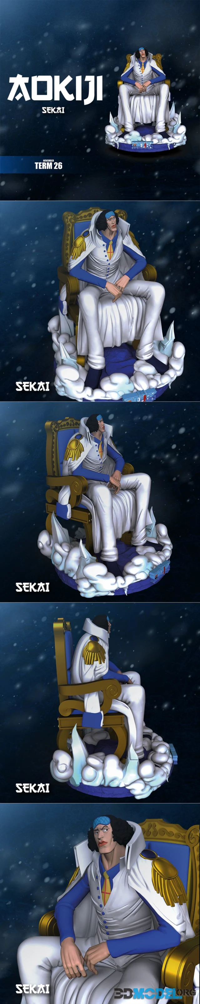 Sekai - Aokiji Statue and Bust – Printable