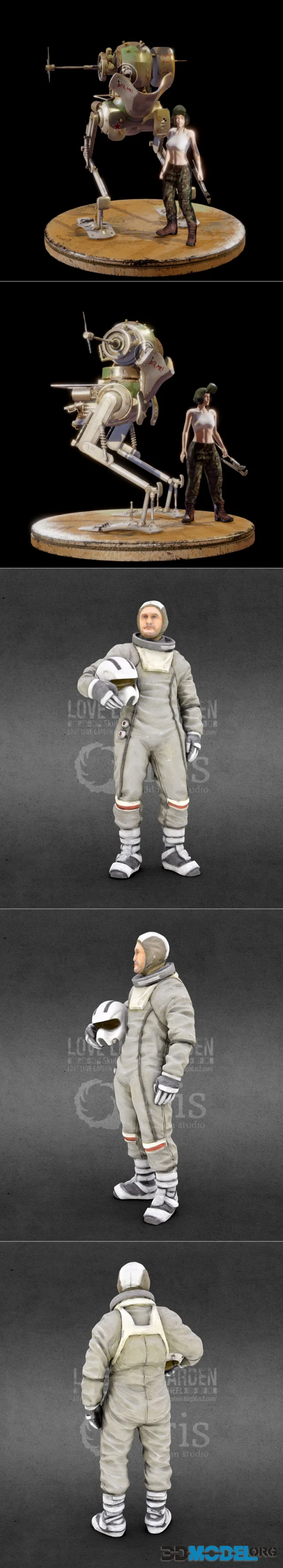 Ma.K. Pak Krote H91 and Ma.k001 - FIREBALL Pilot Figure – Printable