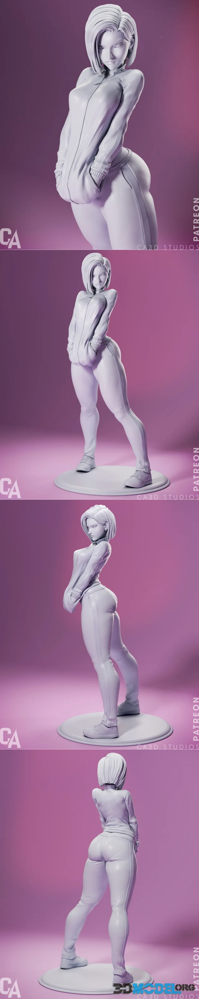 Ca 3d Studios - Android 18 – Printable