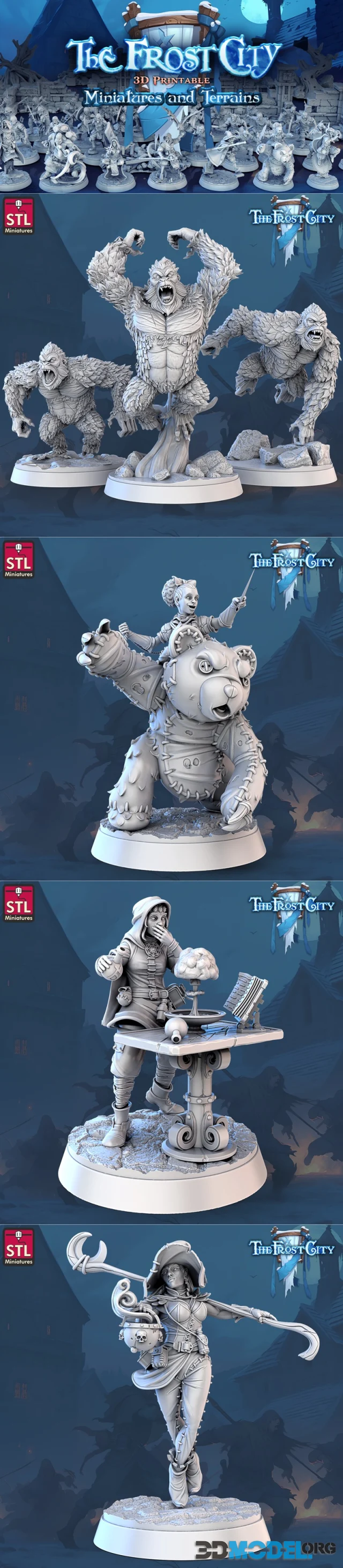 STL Miniatures - The Frost City – Printable