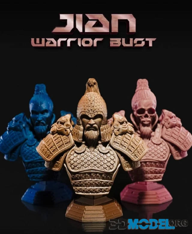 Jian Warrior Bust – Printable