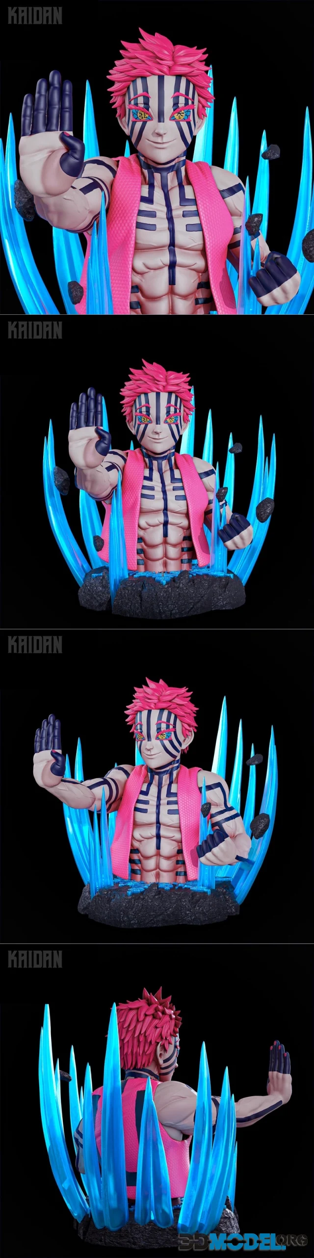 Akaza Bust – Printable