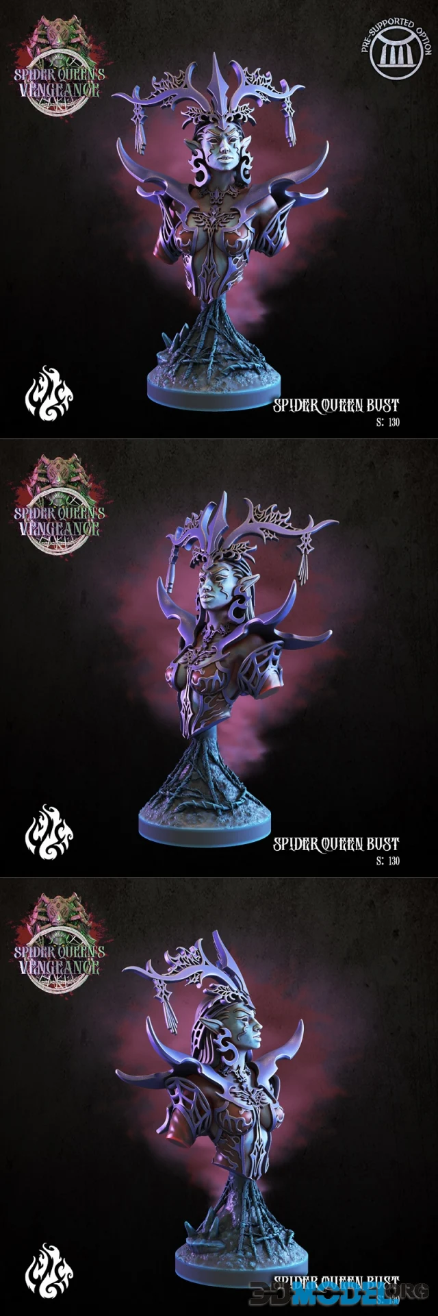 Spider Queen Bust – Printable