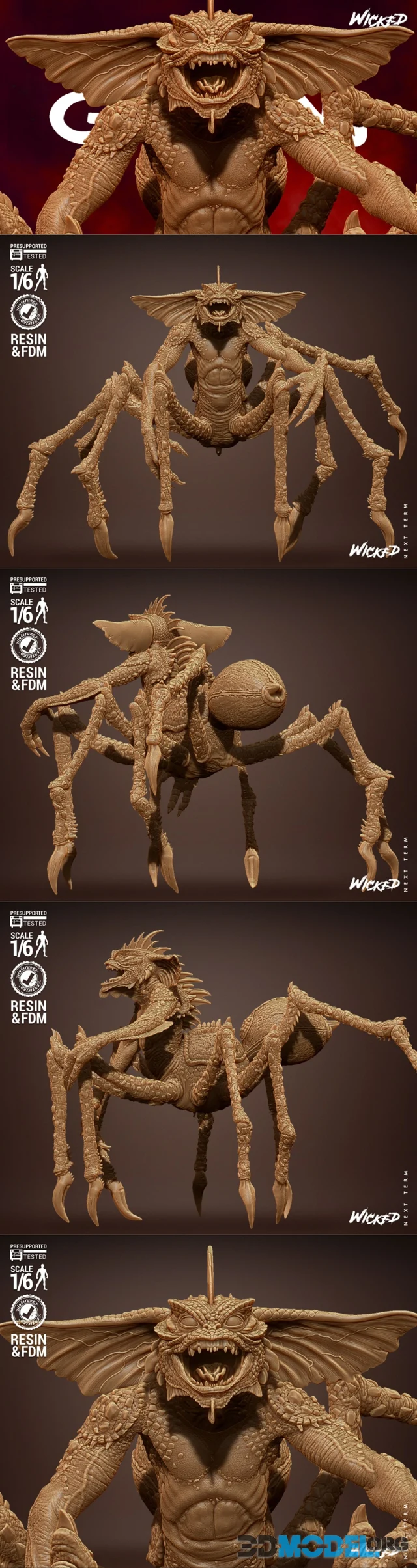 Wicked - Gremlins Spider Sculpture – Printable