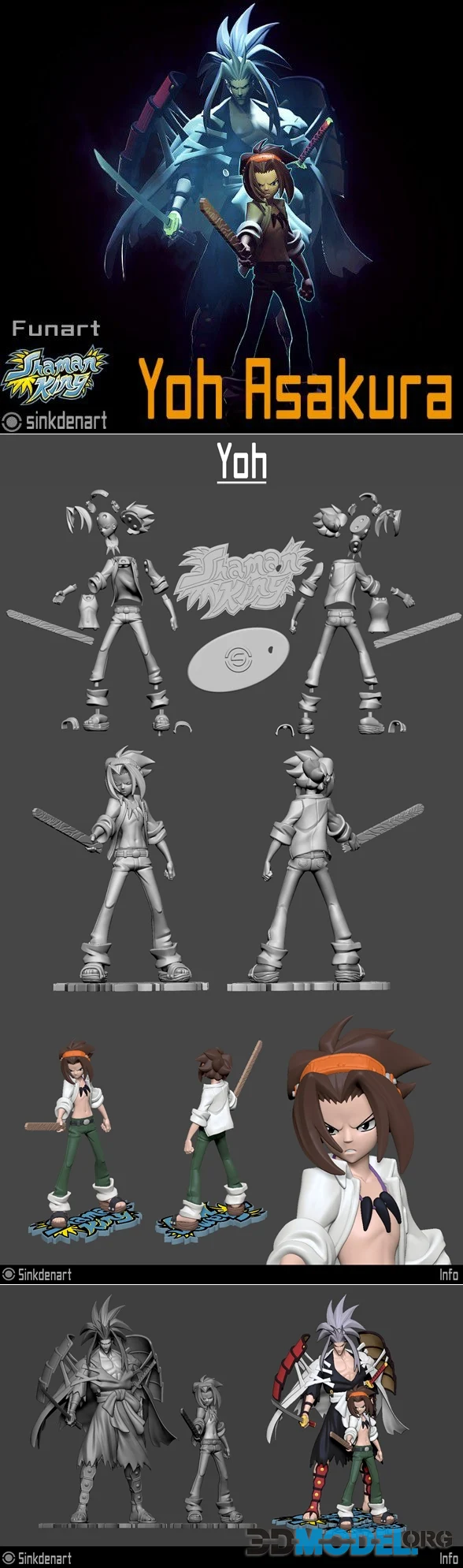 Shaman king Yoh Asakura – Printable