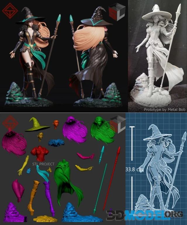 STL Project - Sorceress – Printable