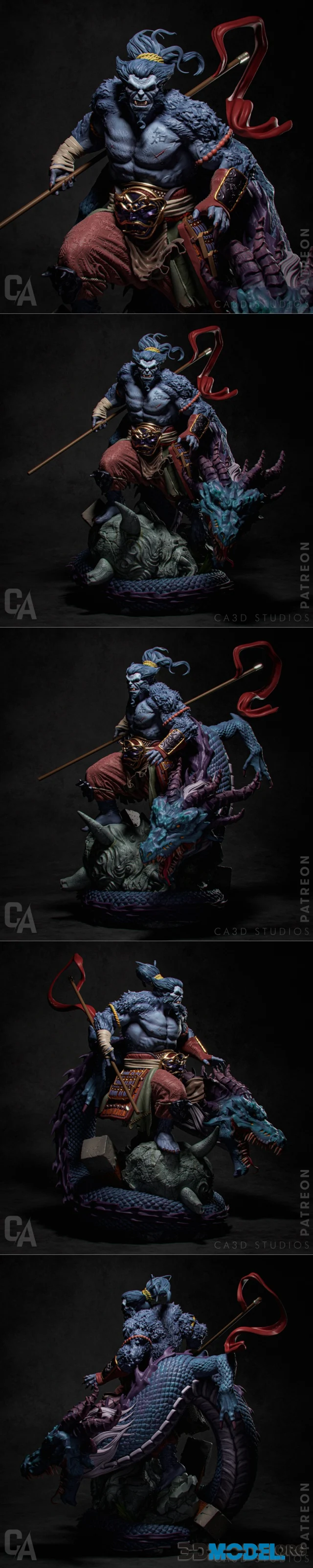 Ca 3d Studios - Beast Samurai – Printable