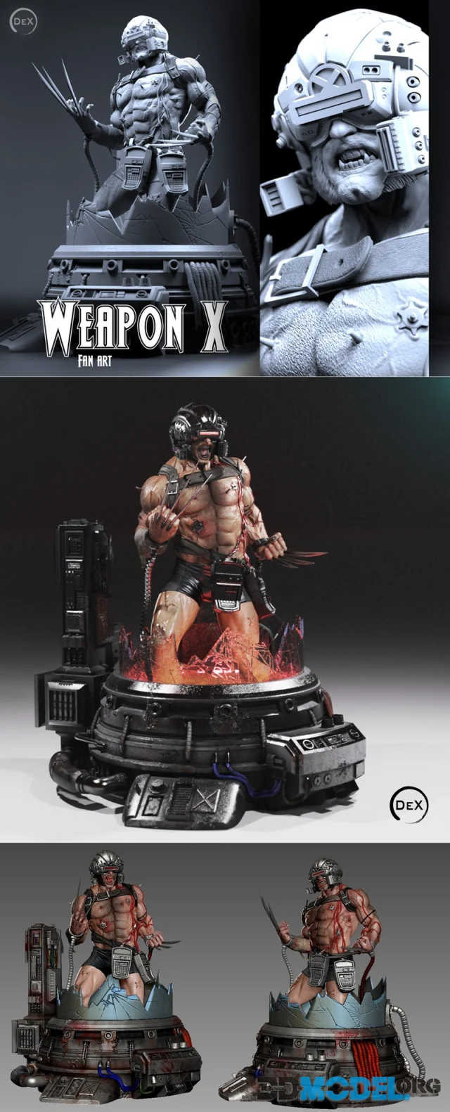 Weapon X Bust – Printable