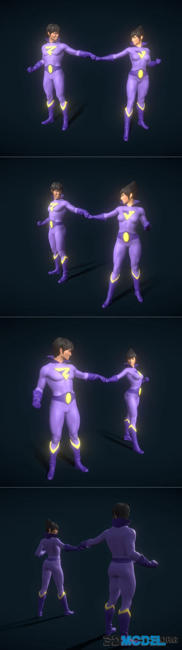 Wonder Twin models – Printable