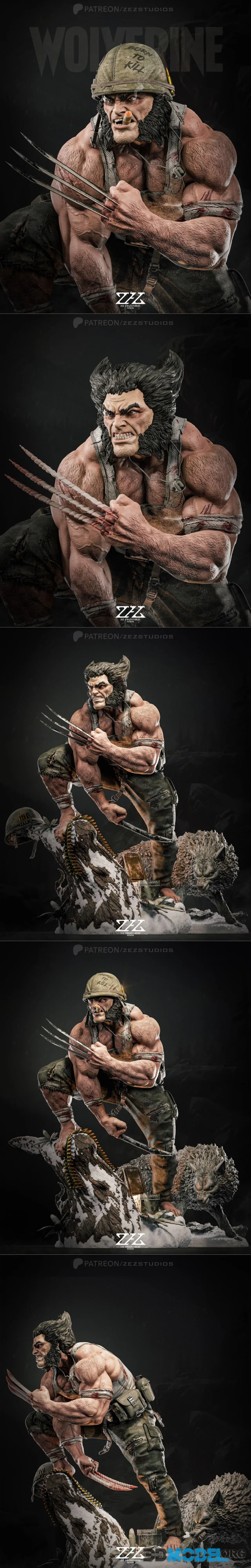 ZEZ Studios - Wolverine Statue – Printable