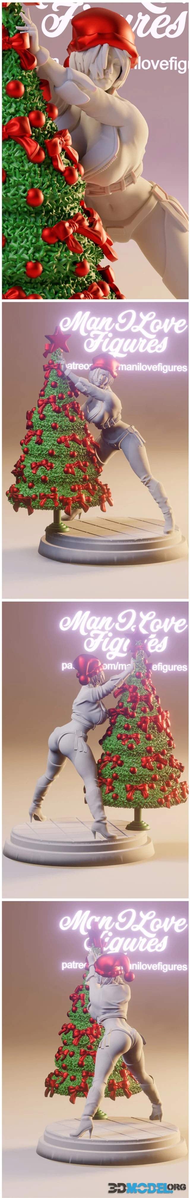 Man I Love Figures - Angel Christmas – Printable