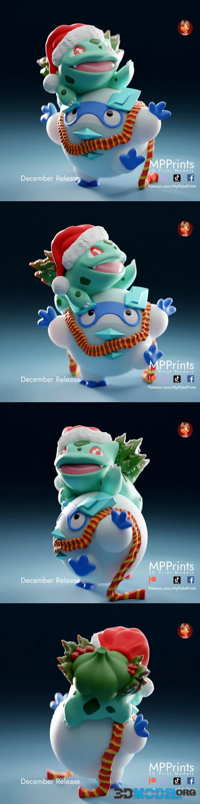 Bulbasaur and Darumaka – Printable