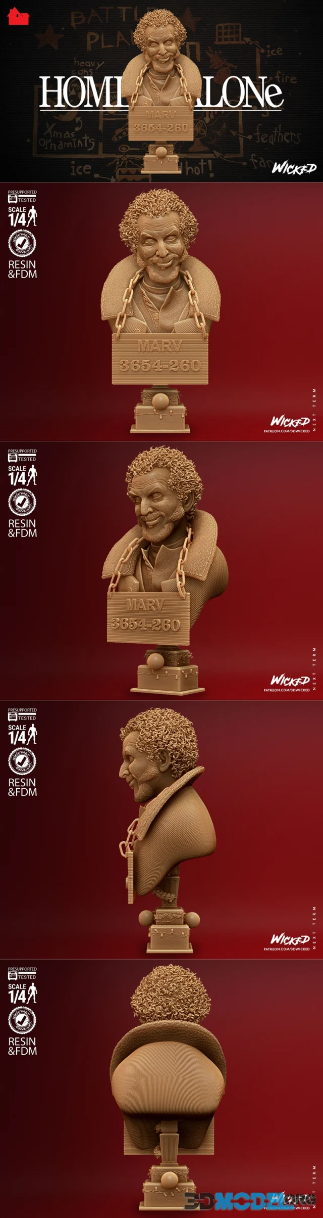 Wicked - Marv HA Bust – Printable