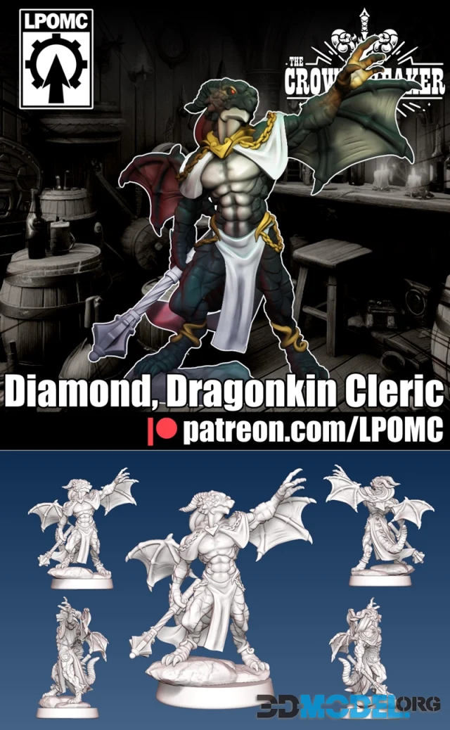 LPOMC - Diamond - Dragonkin Cleric – Printable