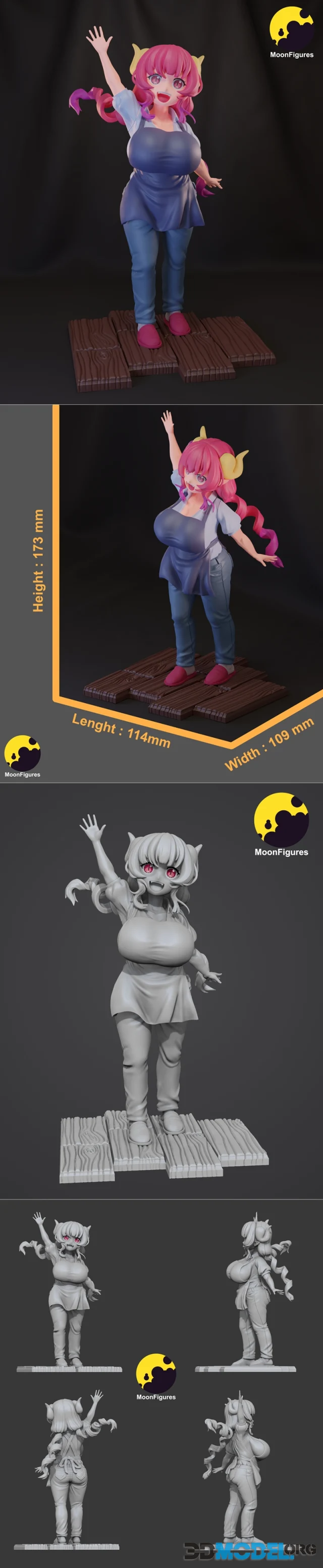 MoonFigures - Ilulu - Kobayashi-san Chi no Maid Dragon – Printable