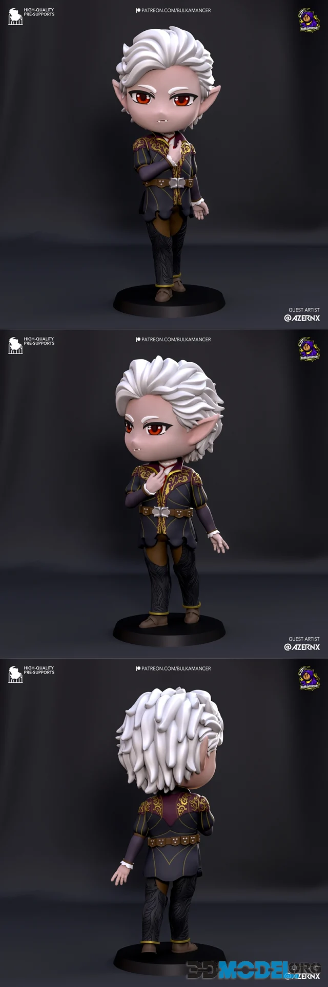 Bulkamancer - Astarion Chibi - Baulders Gate3 – Printable