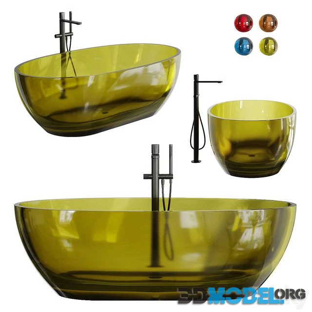 Antonio Lupi Reflex Freestanding oval Bathtub