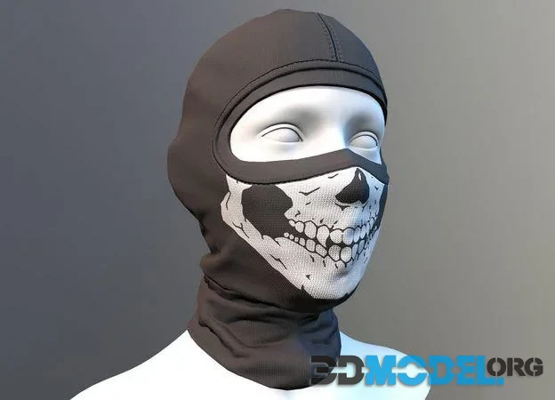 3D Model – Balaclava ski mask (PBR)