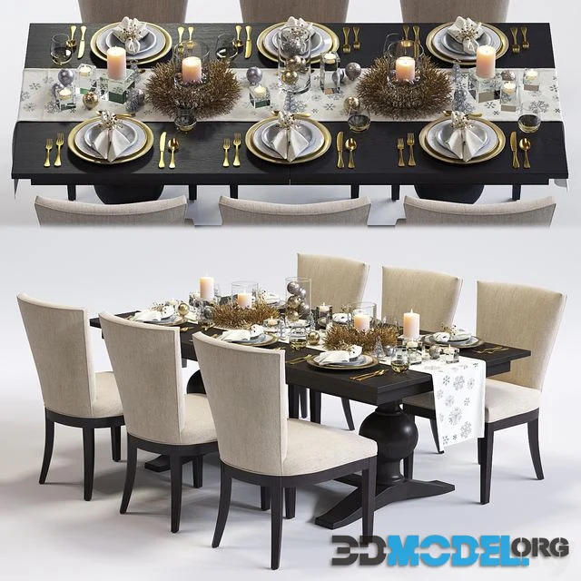 C & B Clayton Armchair & Winnetka Table