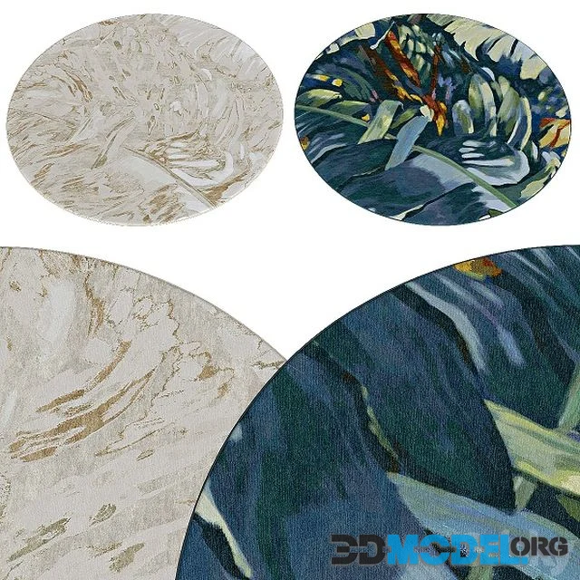 Circle rugs # 055