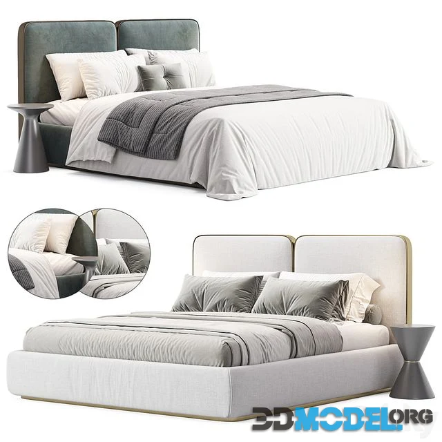 Gem Upholstered King Queen Bed