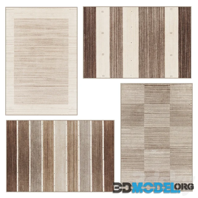 Modern rug set