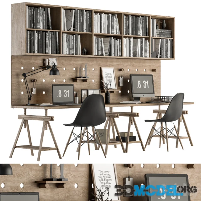 Office Furniture - employee Set 27