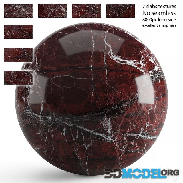 Red marble 7