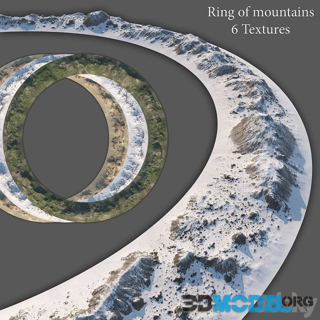 Ring of mountains + 6 Textures